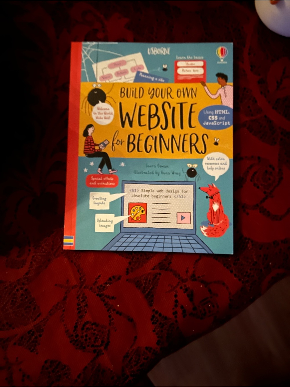 Build Your Own Website for Beginners - Blue and Yellow Kids Coding Book